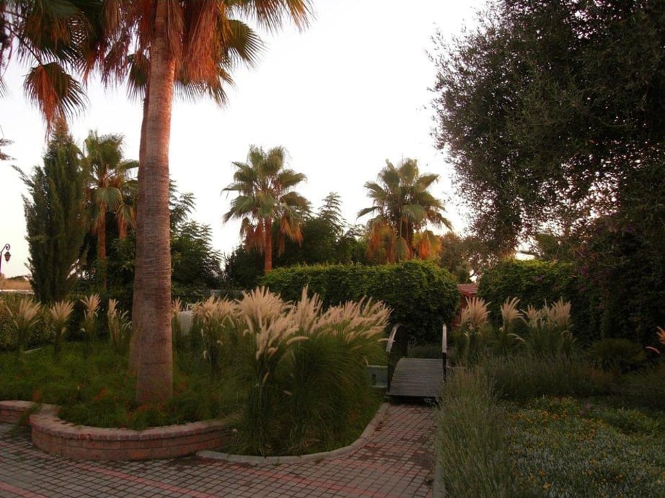 vor der Rezeption Can Garden Beach