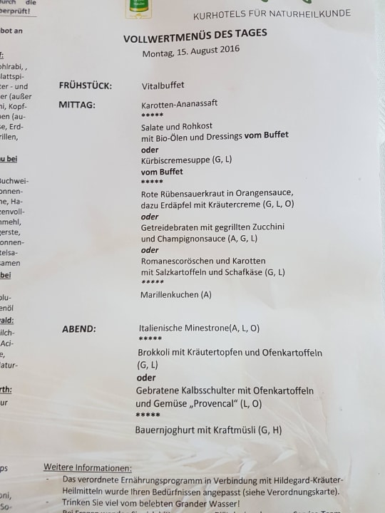 Grauenvolle Kombination  Wilfinger Bio Thermen Hotel