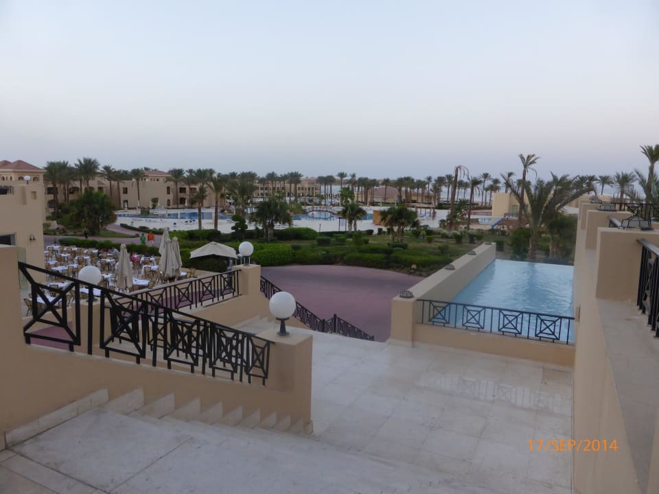 Blick von der Lobbyterrasse Cleopatra Luxury Resort Makadi Bay