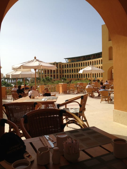 Perfekter Blick vom Restaurant Strand Beach Resort Taba Heights