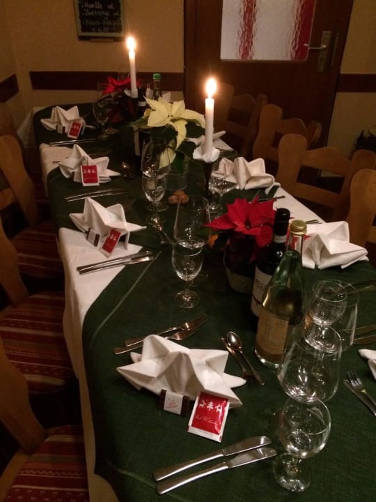 Tischdeko Landgasthof Zum Brückenwirt