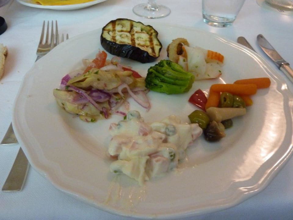 Leckere Vorspeise Hotel Vidi Mare & Delfino