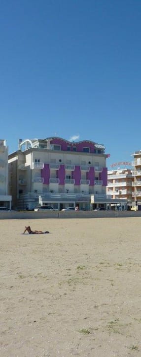 Blick vom Strand Hotel Lux
