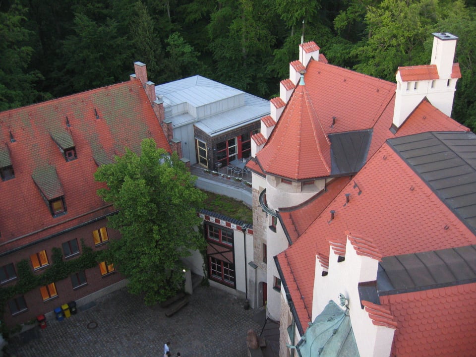 Burg Schwaneck Blick vom Burgturm Jugendherberge Burg Schwaneck