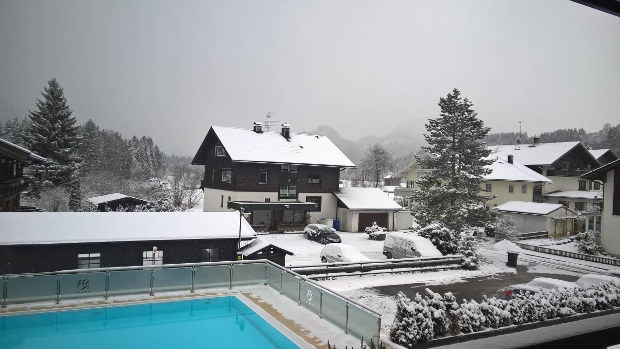 Ausblick vom Balkon Parkhotel Burgmühle