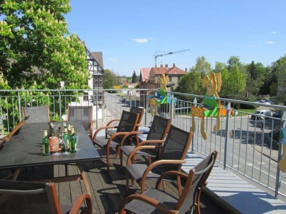 Terrasse im 3. Stock Alpha Hotel
