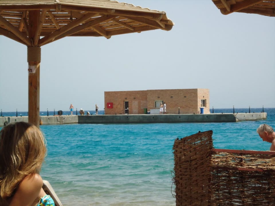 Blick auf den Steg Palm Beach Resort