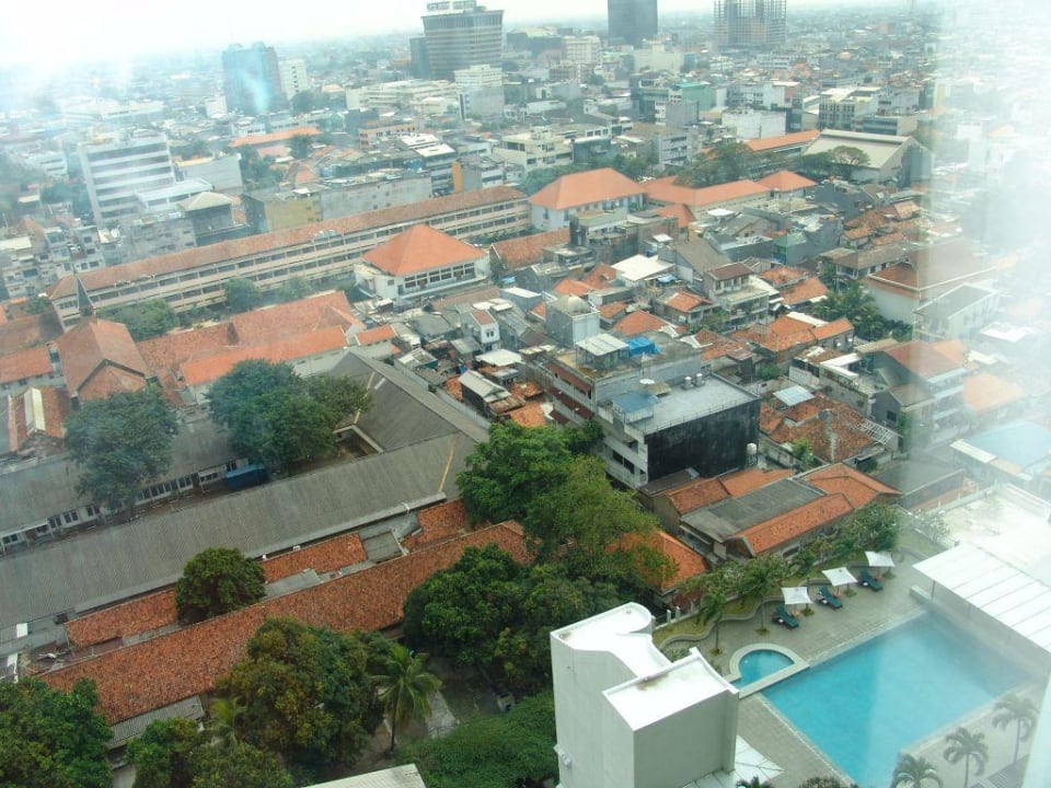 aus unserem Zimmer im 7. Stock Mövenpick Hotel Jakarta City Centre