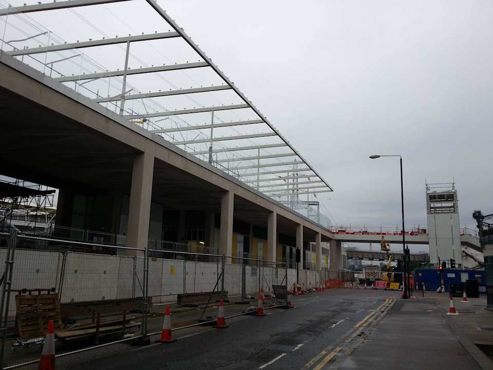 Baustelle genau gegenüber ibis Styles London Excel