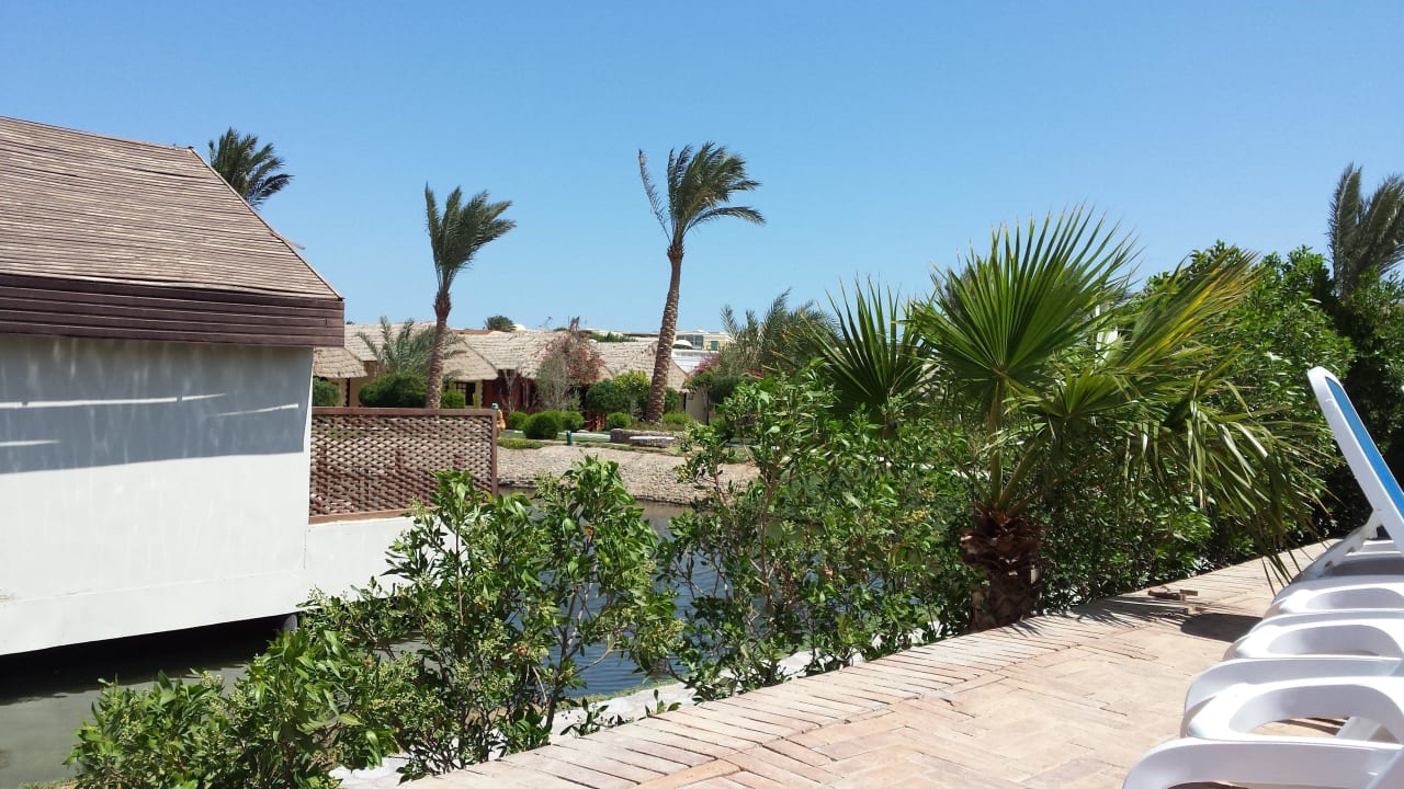 View of bungalows from the swimming pool  Panorama Bungalows Resort El Gouna