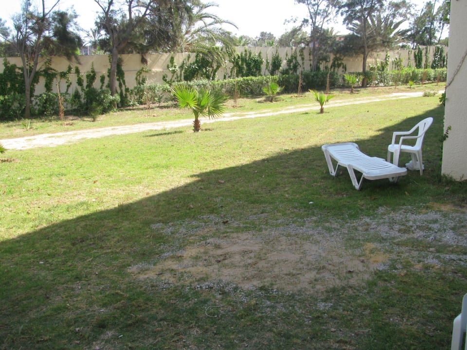 Gartenansicht aus Terrasse Mahdia Beach & Aquapark