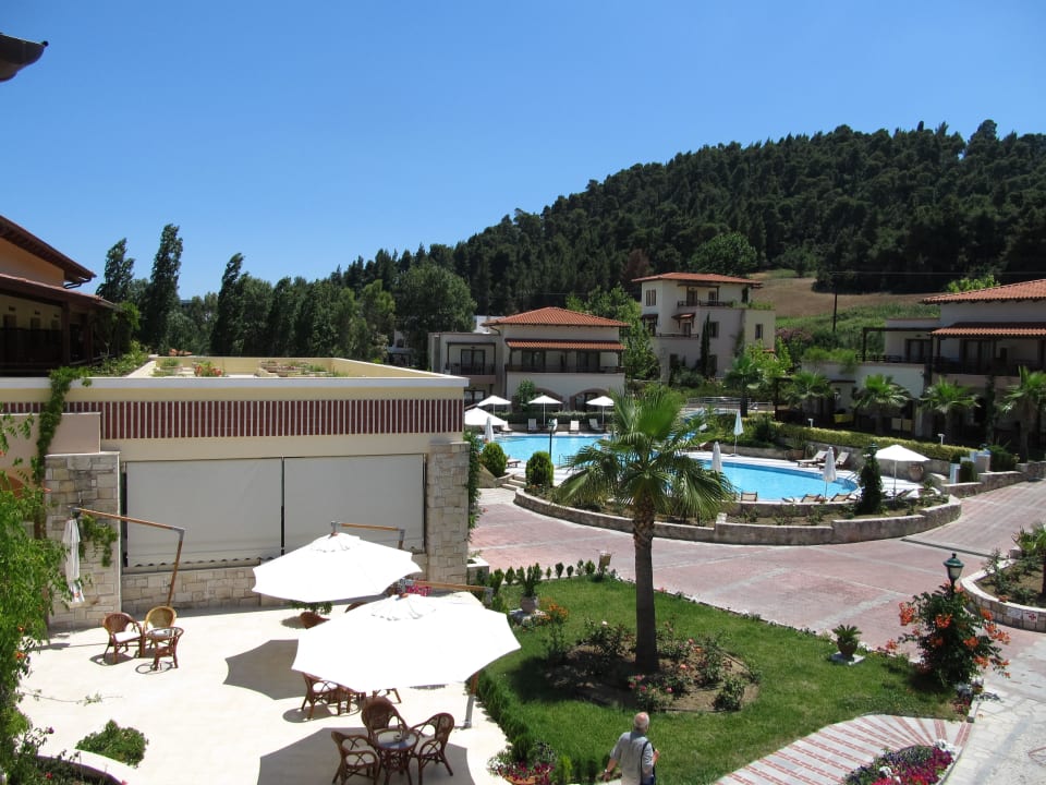 Ausblick aus unserem Zimmer Aegean Melathron Thalasso Spa Hotel