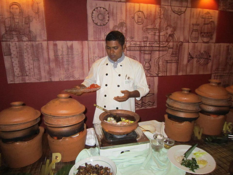 Restaurant/Büffet Hotel Muthumuni Ayurveda Beach Resort