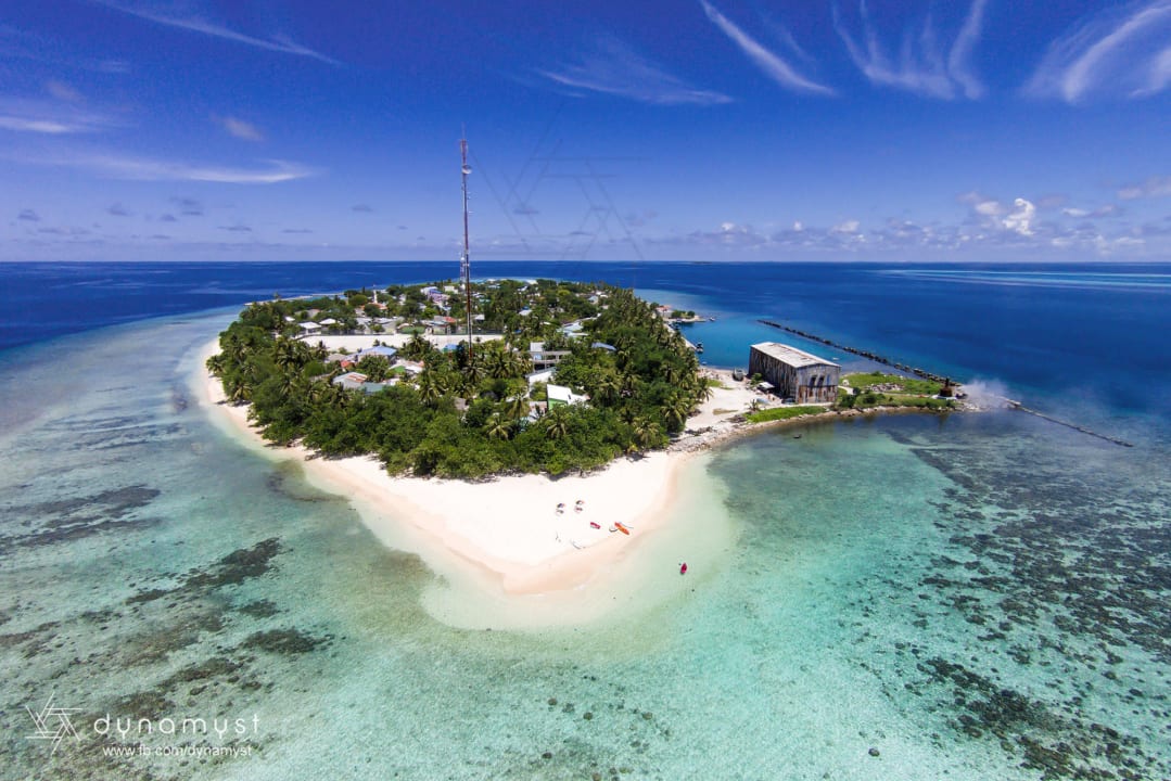 "Mahibadhoo Island Aerial" Liberty Guest House Maldives (Mahibadhoo