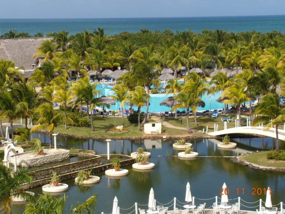 Blick vom obersten Stockwerk Melia Las Antillas - Adults only