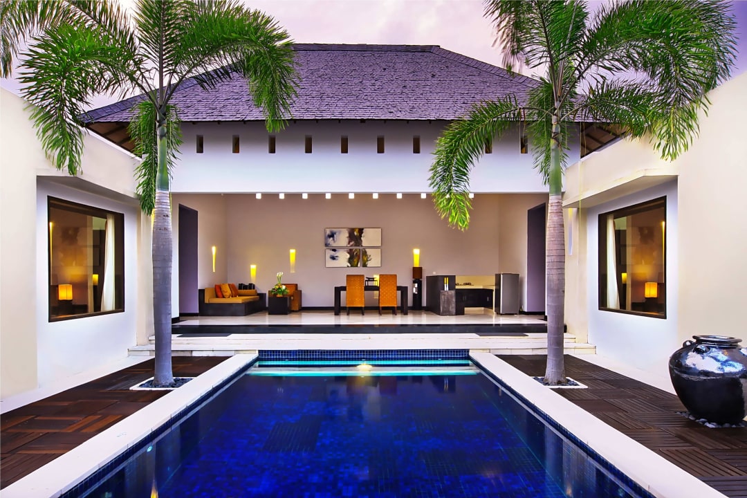 2-BR VILLA - Open Air Living Room Overlooks Pool The Seminyak Suite - Private Villa