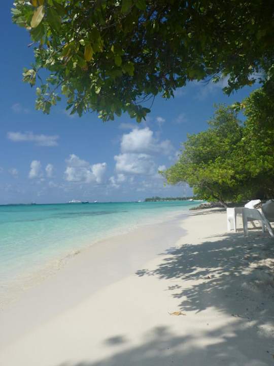 Strand Lagunen Seite Kuramathi Maldives