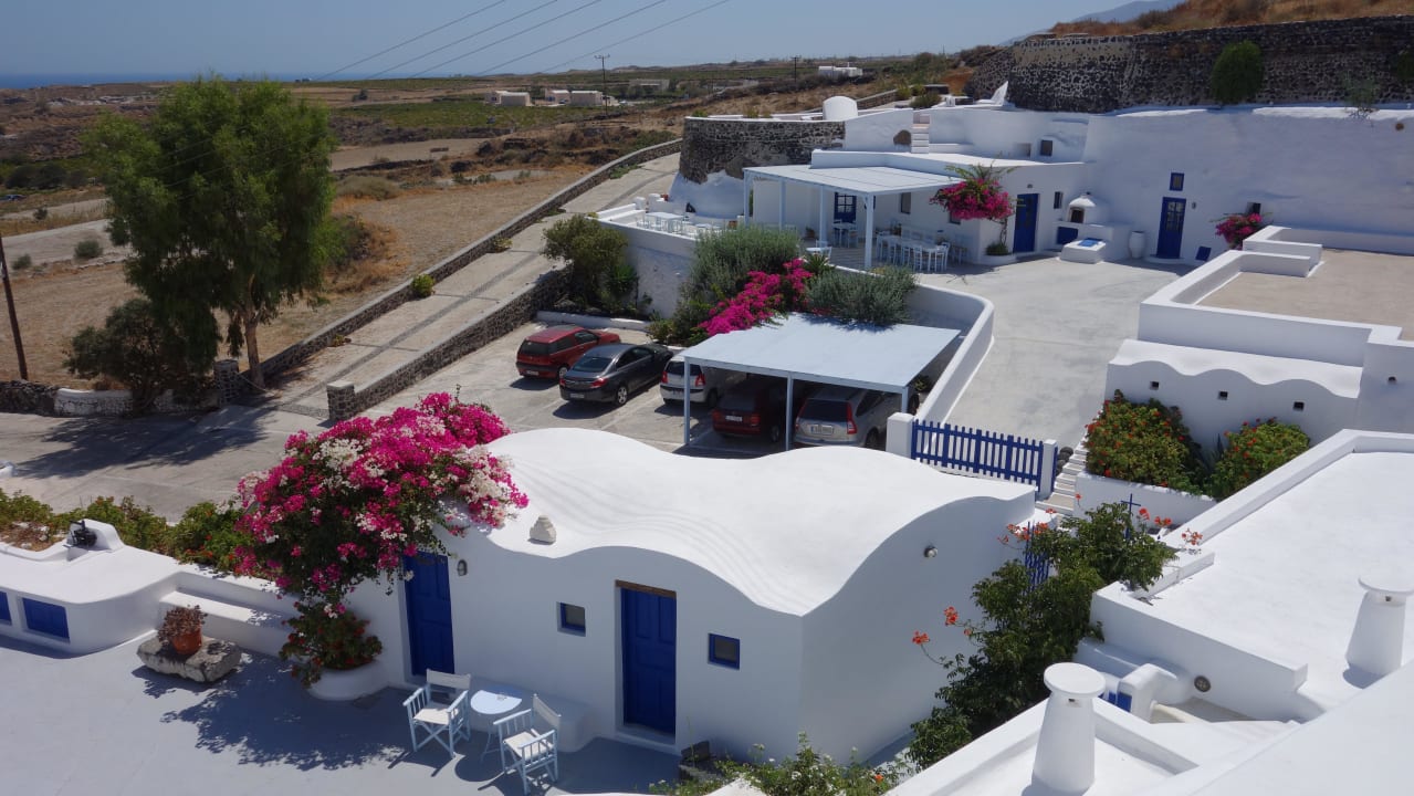 Ausblick aus der Terrasse Juniorsuite Aghios Artemios Traditional Houses