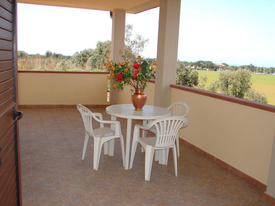 Esterni/veranda vista mare Ferienhaus I Papaveri