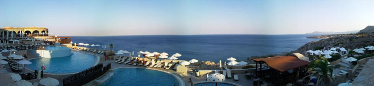 Pool panorama Hotel Kalithea Horizon Royal