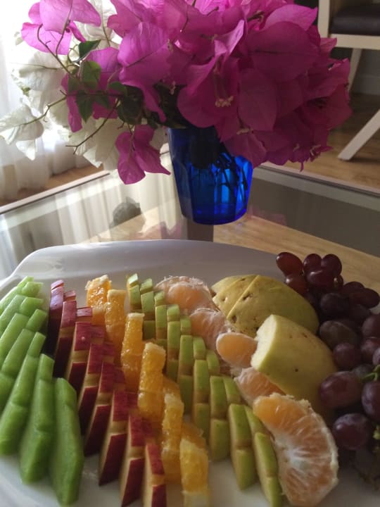 Unser täglicher Obstteller  Old Palace Resort Sahl Hasheesh