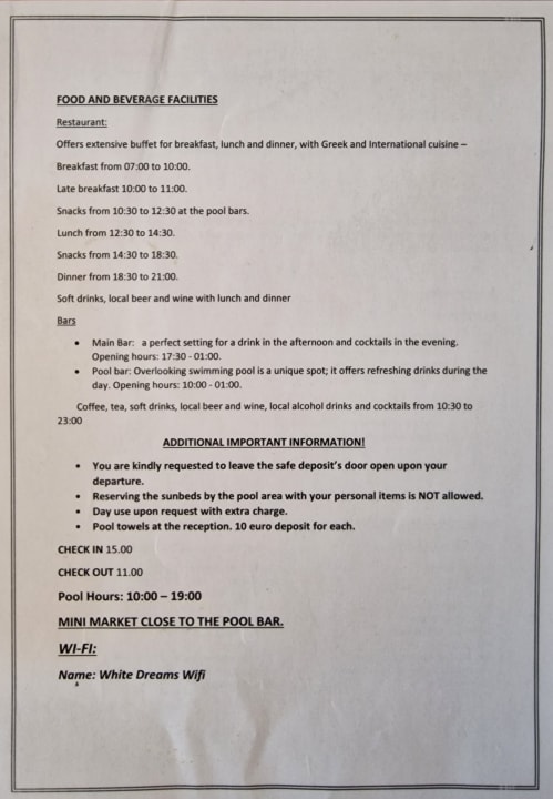 Sonstiges White Dreams Resort & Anex