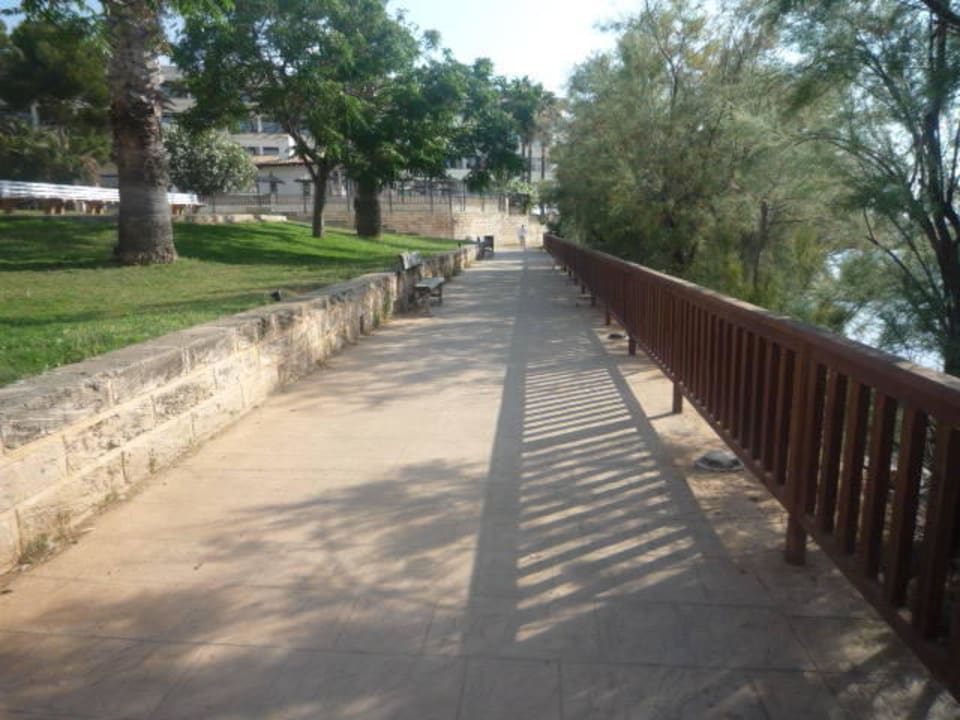 Richtung Meer/Strand, gepflegter Weg Hotel Exagon Park