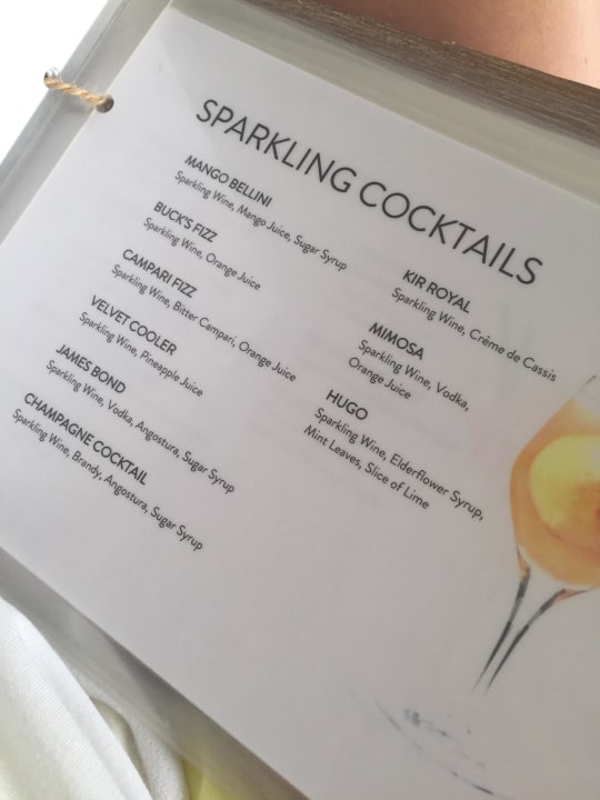 Cocktailkarte Diamonds Thudufushi