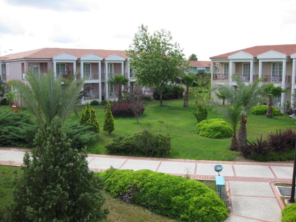 Ausblick von Zimmer 2923 in den Garten Asteria Family Resort Side