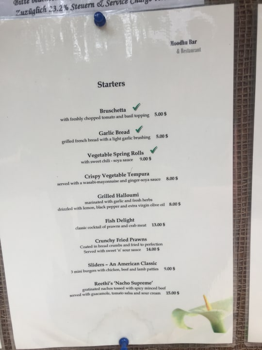 Gastro NH Collection Maldives Reethi Resort