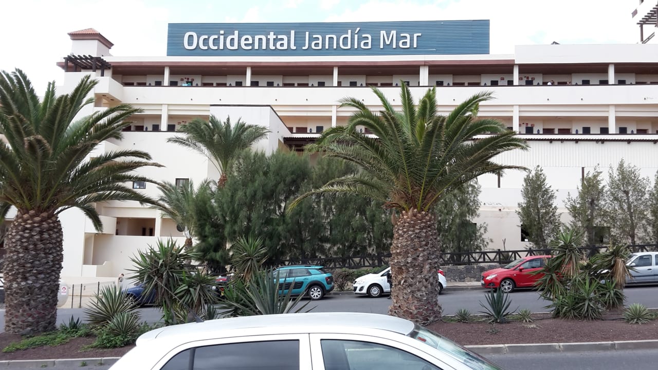 Zufahrt zum Hotel Occidental Jandía Mar