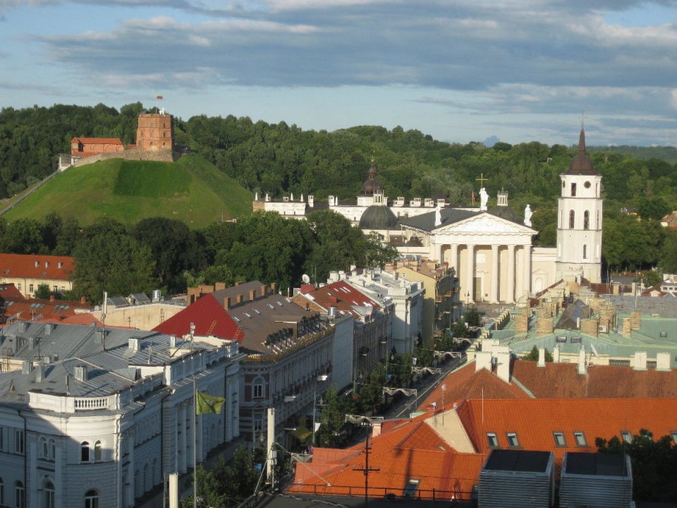 Zimmerausblick aus dem 9. Stock Hotel Novotel Vilnius