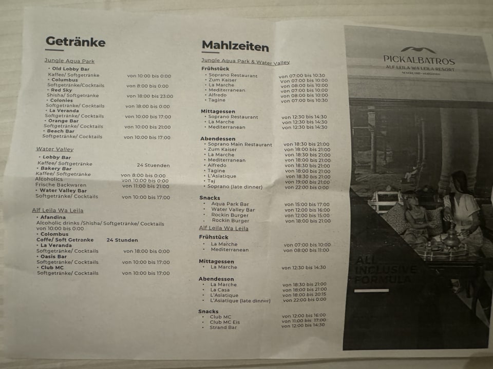 Gastro Pickalbatros Alf Leila Wa Leila Resort - Neverland Hurghada