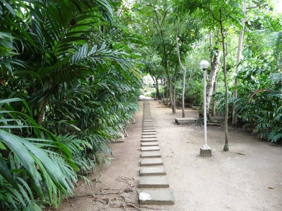 Steinplatten helfen bei Regen enorm Hotel Tambuli Beach Club