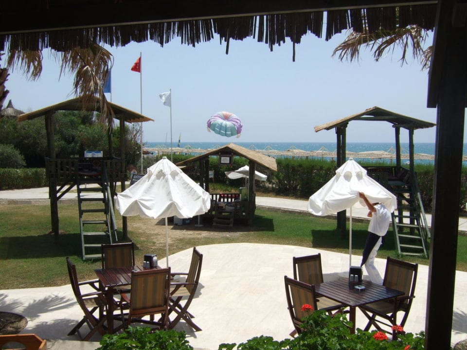 Gemütlich sitzen & genießen in der Blue Beach Bar Blue Waters Club