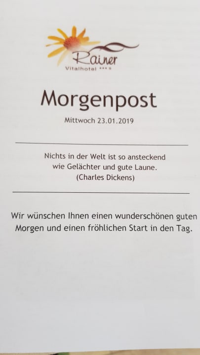 Gastro Vitalhotel Rainer