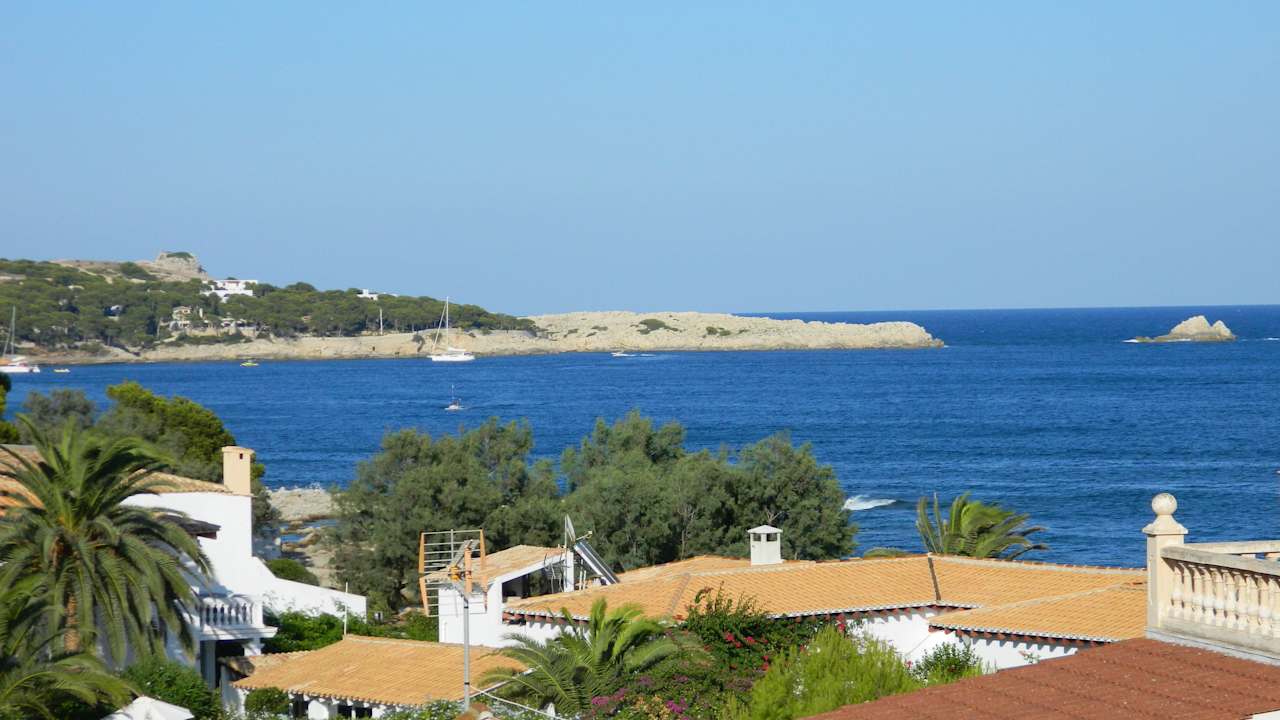 Vom Balkon Richtung Hafen Hotel Clumba