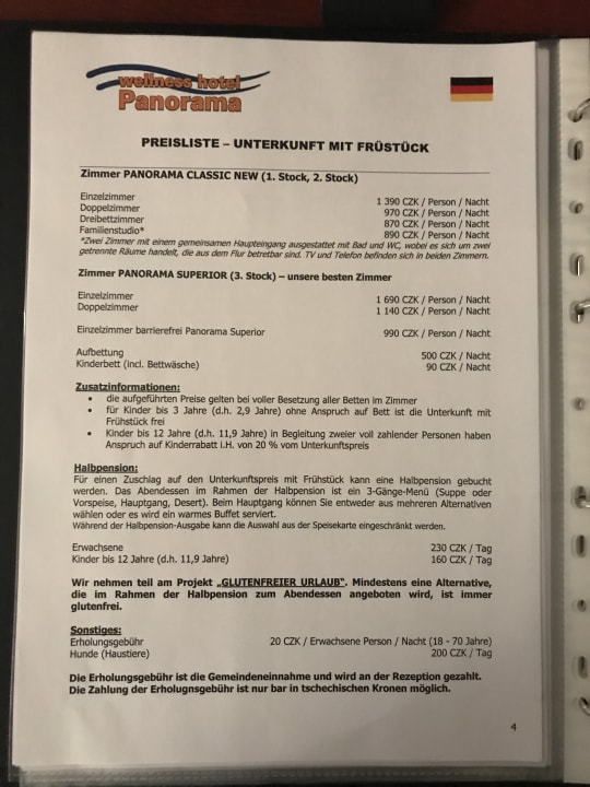 Zimmer Hotel Panorama