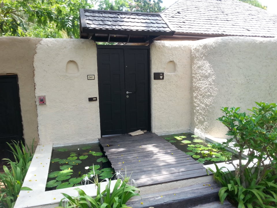 Eingang zu unserer Poolvilla Nr. 41 Sheraton Hua Hin Pranburi Villas