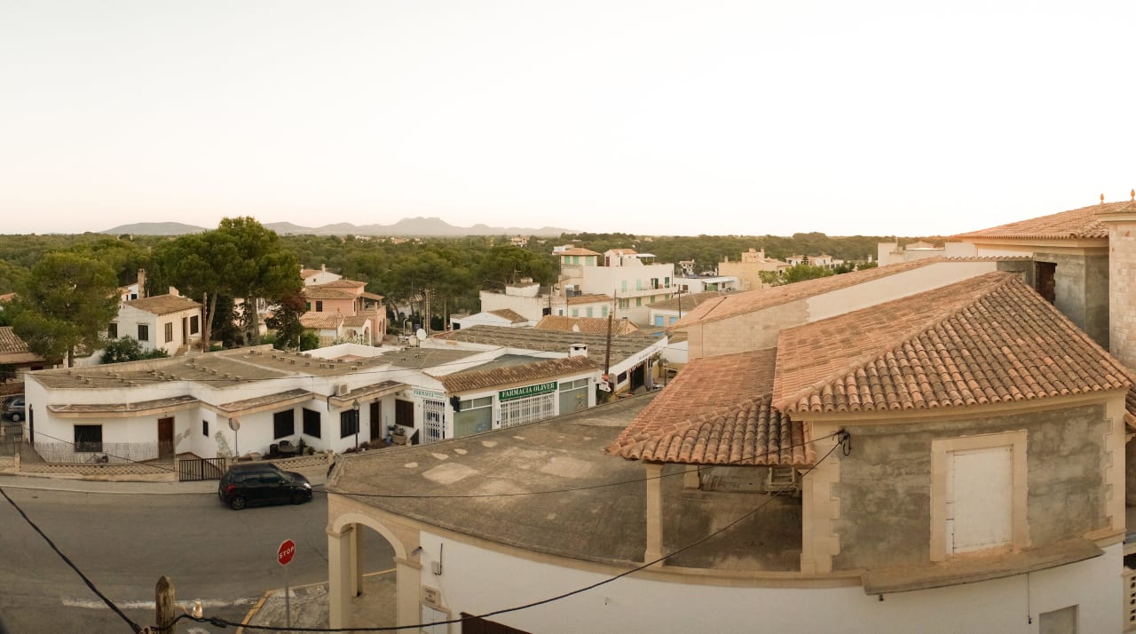 Blick vom Balkon Hotel Santanyi Port