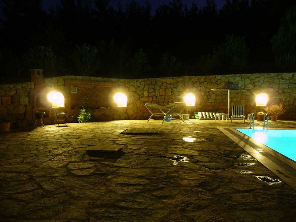 Abendbeleuchtung Villa Caretta