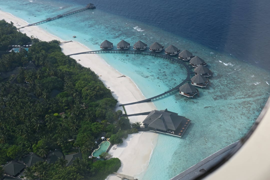 Ostteil beim Landeanflug Adaaran Select Meedhupparu Island Resort - Premium All Inclusive