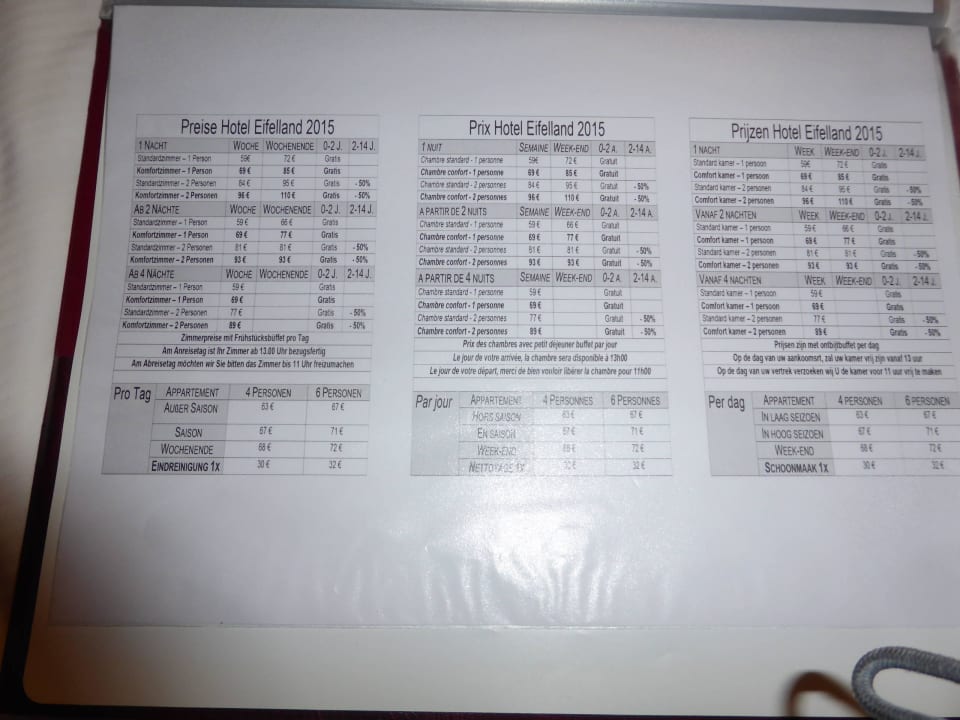 Hotelinformation Hotel Eifelland