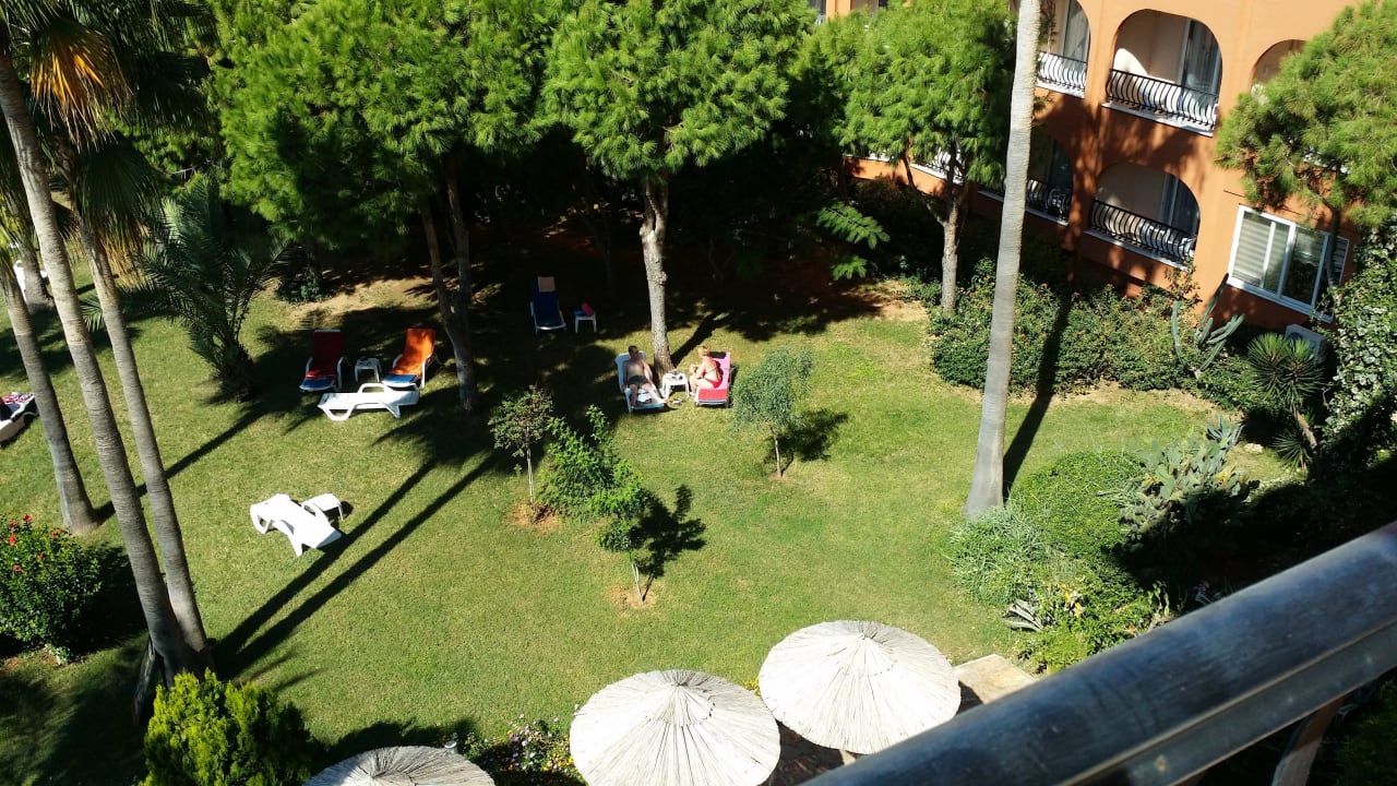 Blick vom Balkon Club Turtas Beach Hotel