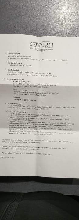 Sonstiges Hotel Atrium Mainz