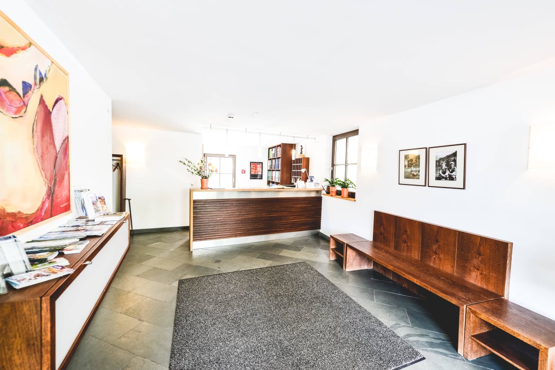Rezeption Hotel Pension Hoferhaus