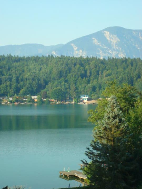 Ausblick vom Balkon Hotel Birkenhof am See