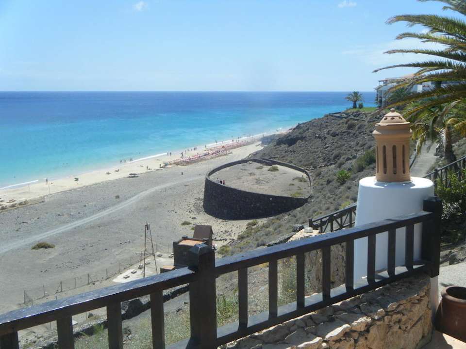 Blick nach rechts vom Strandweg Club Jandia Princess