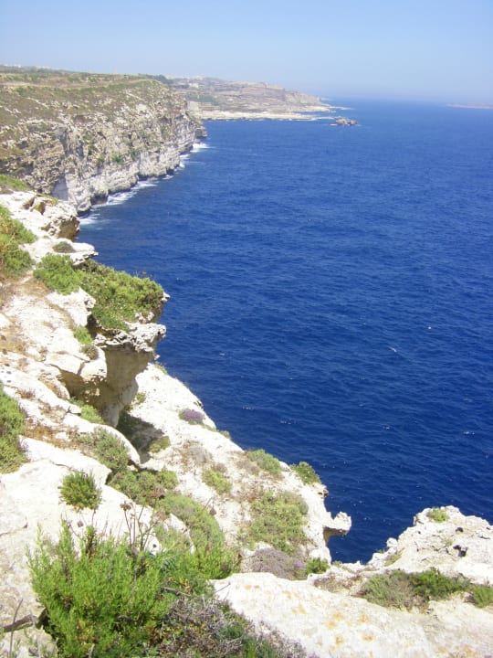 Klippen in der nähe des Hotels Ta Cenc Hotel