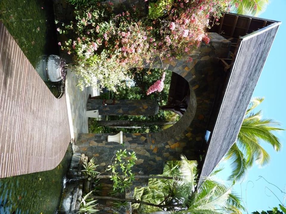 Eingang Shangri-La Le Touessrok Mauritius